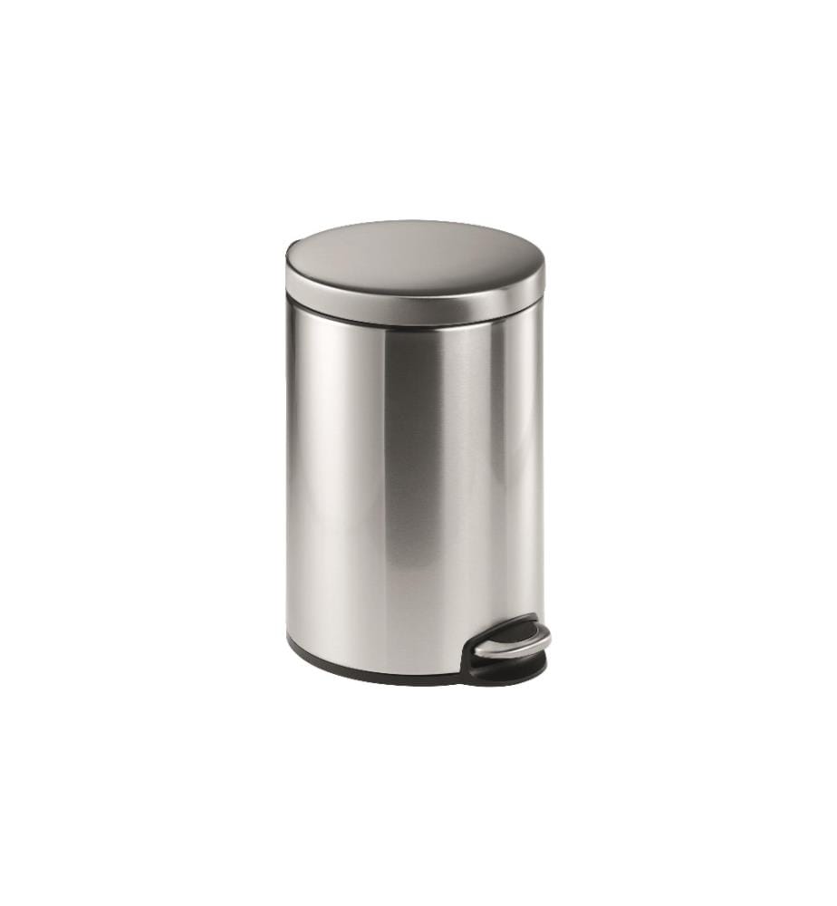 DURABLE - Poubelle à pédale 12 l, Argenté