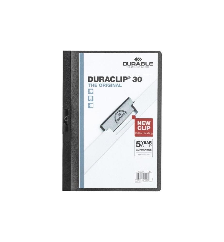 DURABLE - Chemises à clip Duraclip 30 A4 5 x Noir