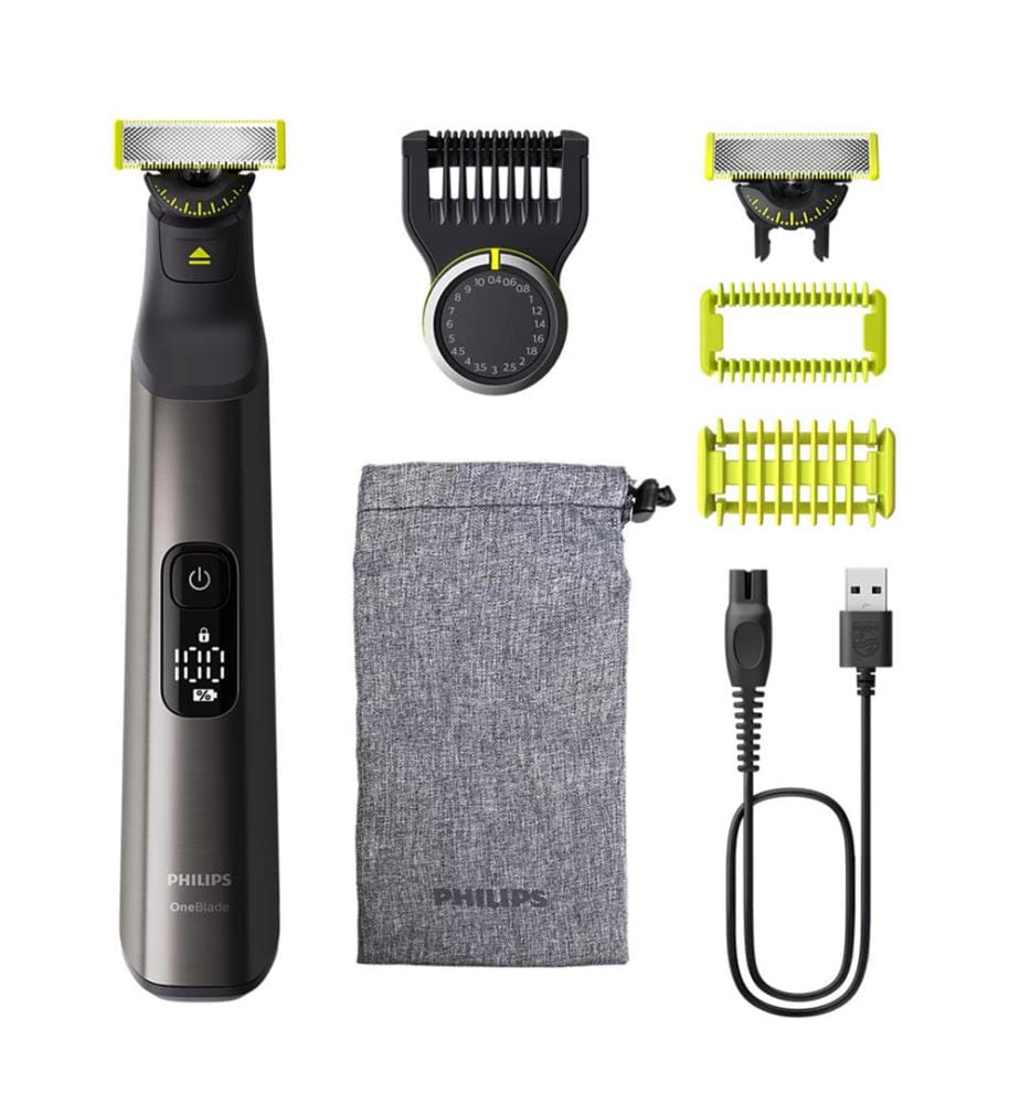 Rasoir électrique OneBlade Pro 360 visage et corps QP6552/15 - Noir, argent et vert