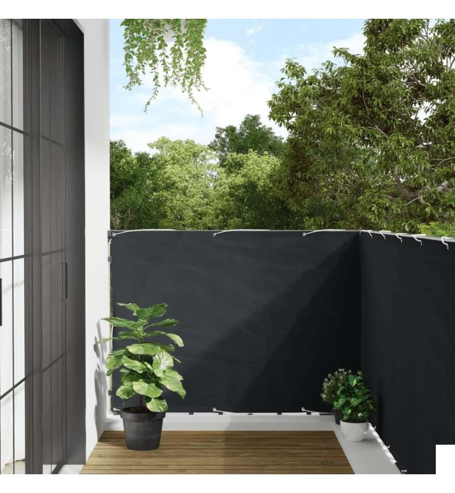 Écran de balcon Anthracite 120x500 cm Tissu Oxford