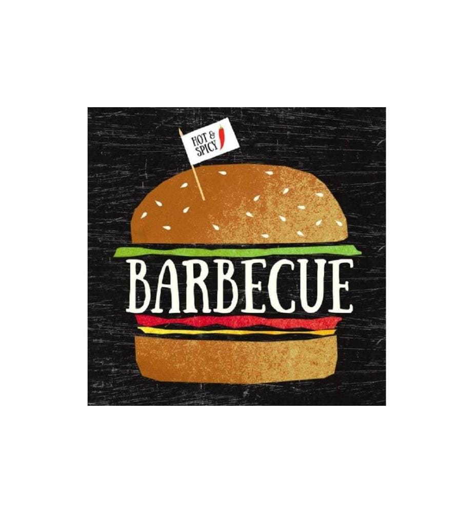 Braun + Company Serviettes en papier Big Barbecue 33 cm x 33 cm, 20 Pièce/s