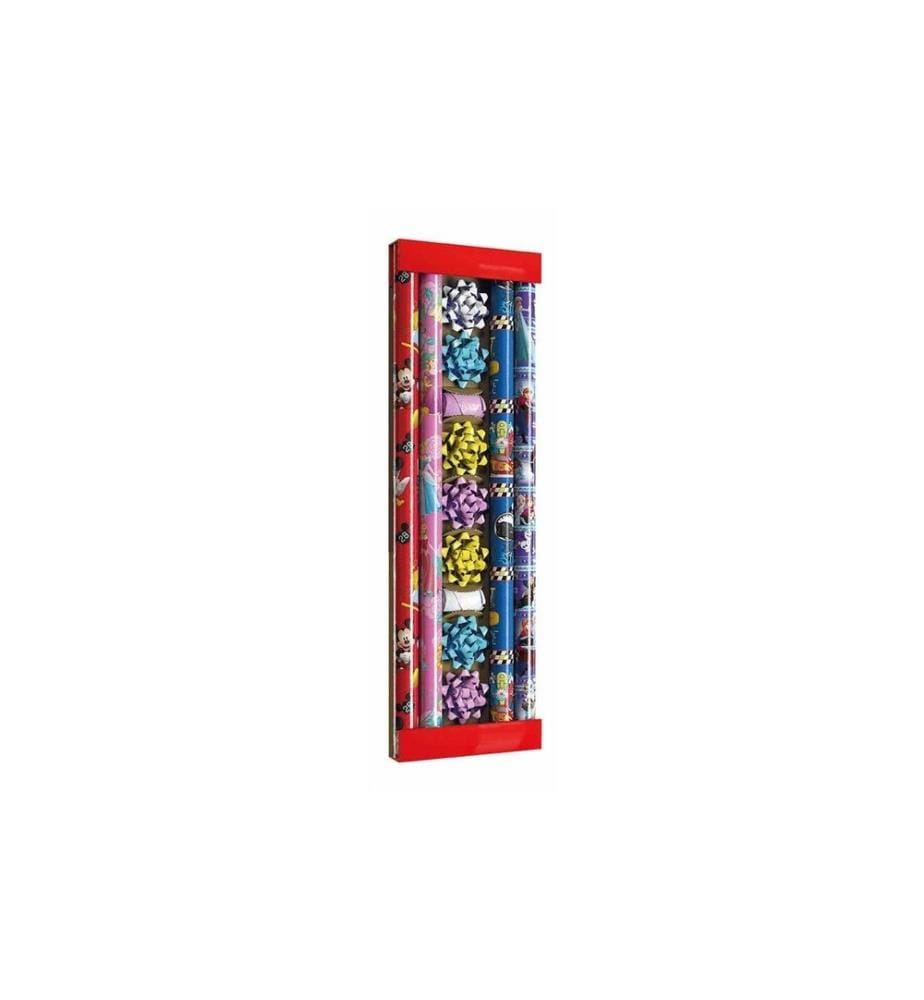 Braun + Company Papier cadeau Set Disney Bleu/Rouge