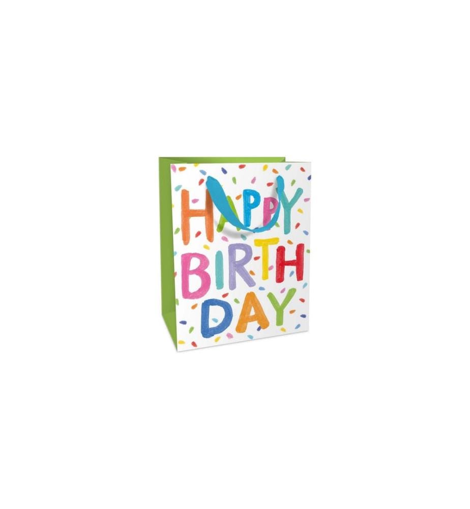 Braun + Company Sac cadeau Joyeux anniversaire 12 x 15 x 6 cm