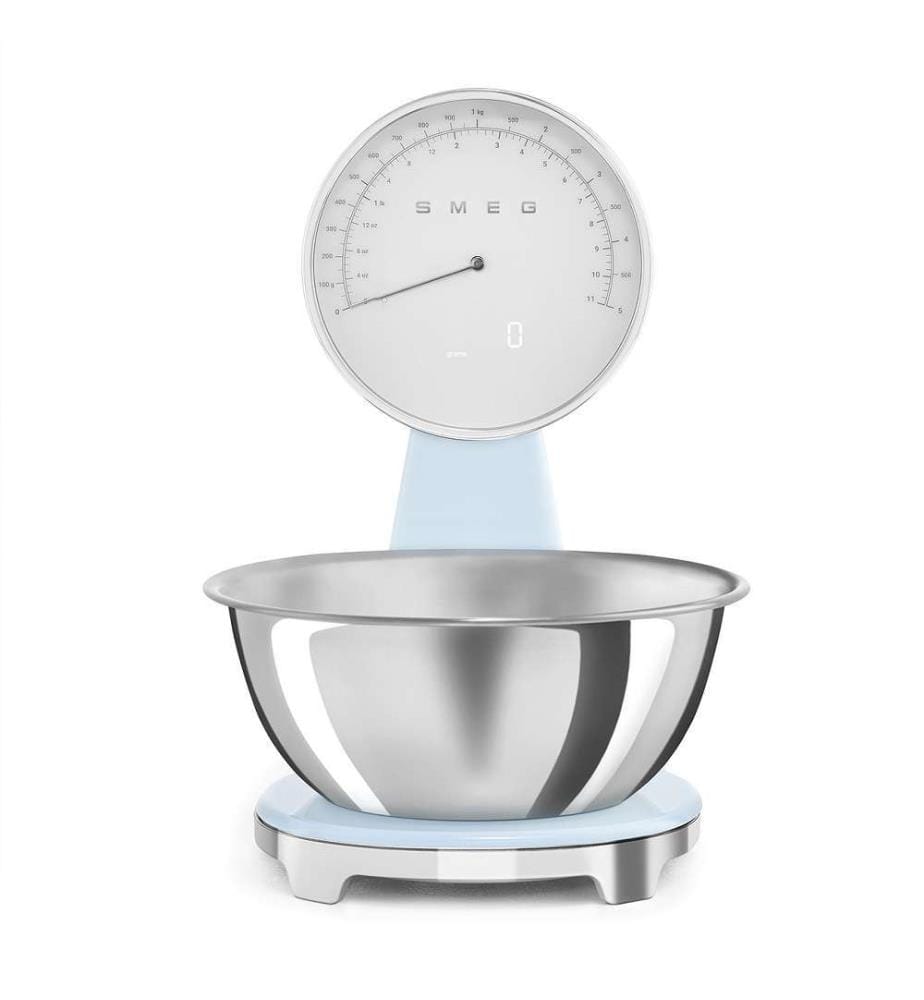 Balance de cuisine analogique et numérique - Bleu