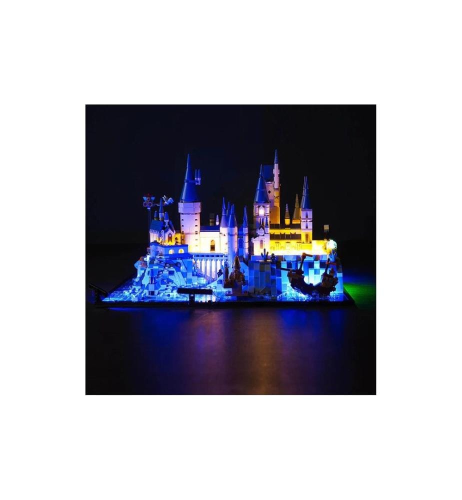 BrickBling Kit de lumières LED pour LEGO® Hogwarts avec terrain du château (76419)