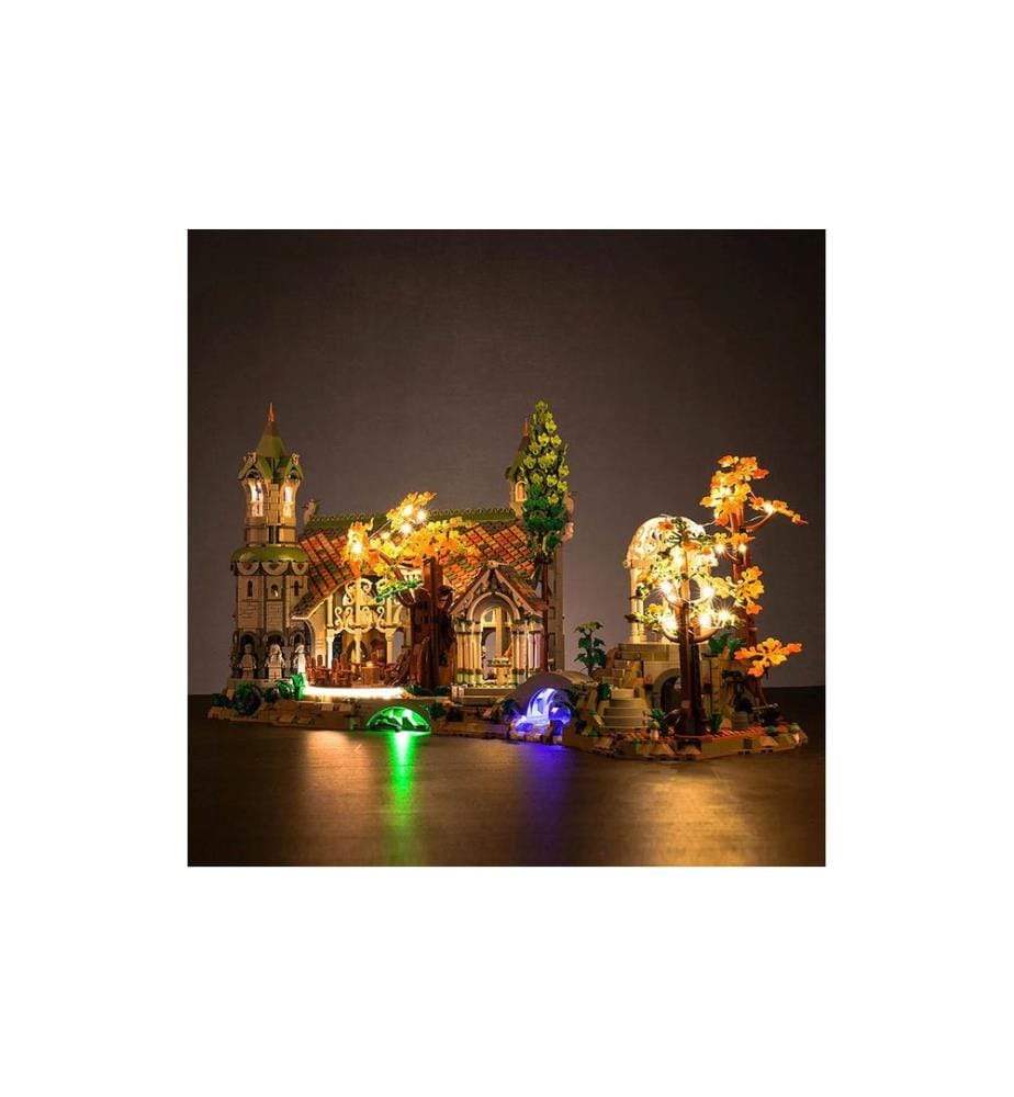 BrickBling Kit de lumières LED pour LEGO® Le Seigneur des Anneaux : Bruchtal (10316)