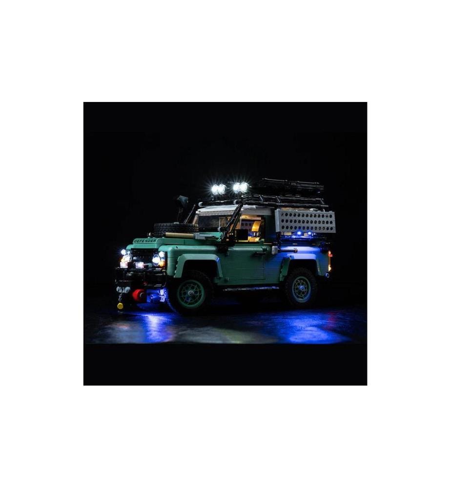 BrickBling Kit d'éclairage LED pour LEGO® Land Rover Defender 90 (10317)