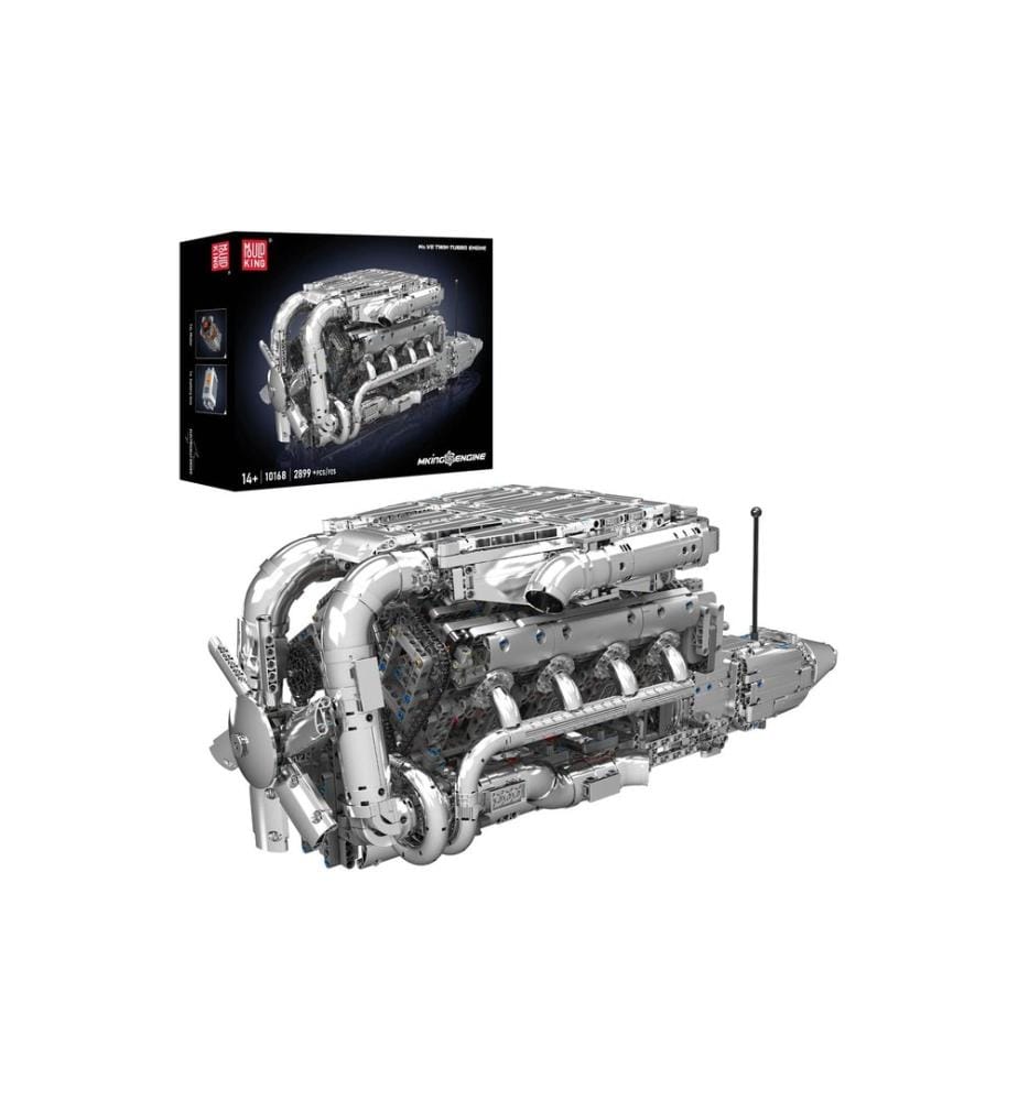Mould King V8 Twin-Turbo Motor Klemmbaustein-Set