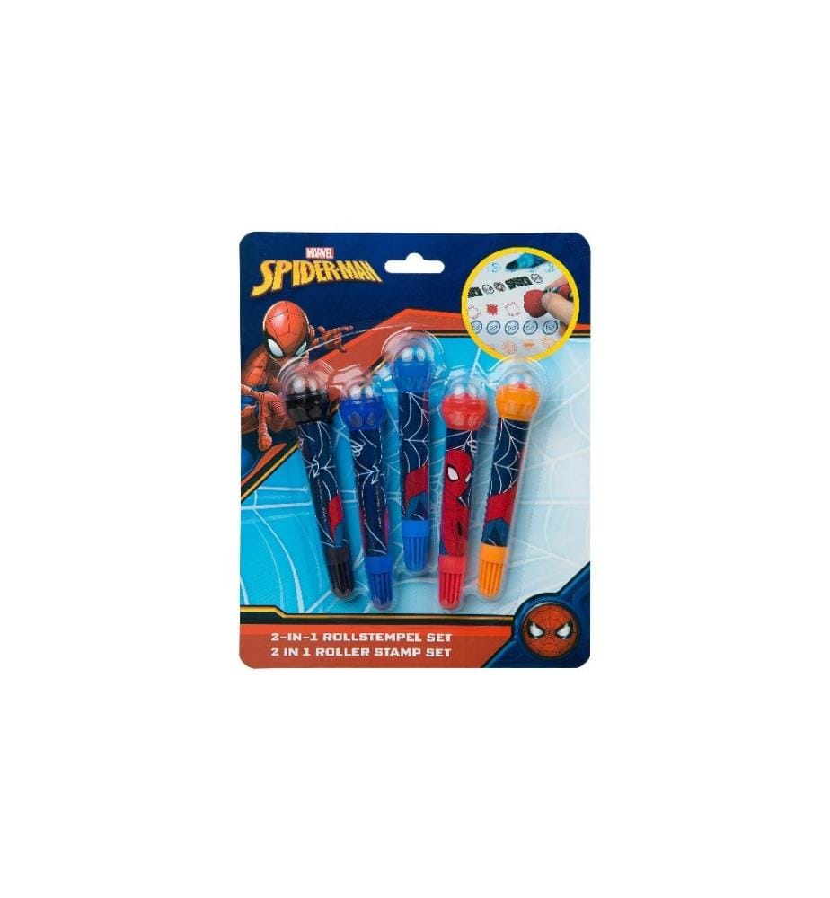 UNDERCOVER - Kits de tampons à motifs 2-in-1 Spider-Man Spiderman, Bleu foncé/Orange/Rouge/Noir