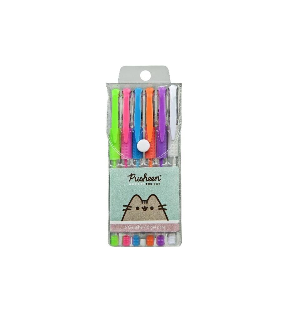 UNDERCOVER - Stylo à encre gel Pusheen 1 mm, 6 pièces