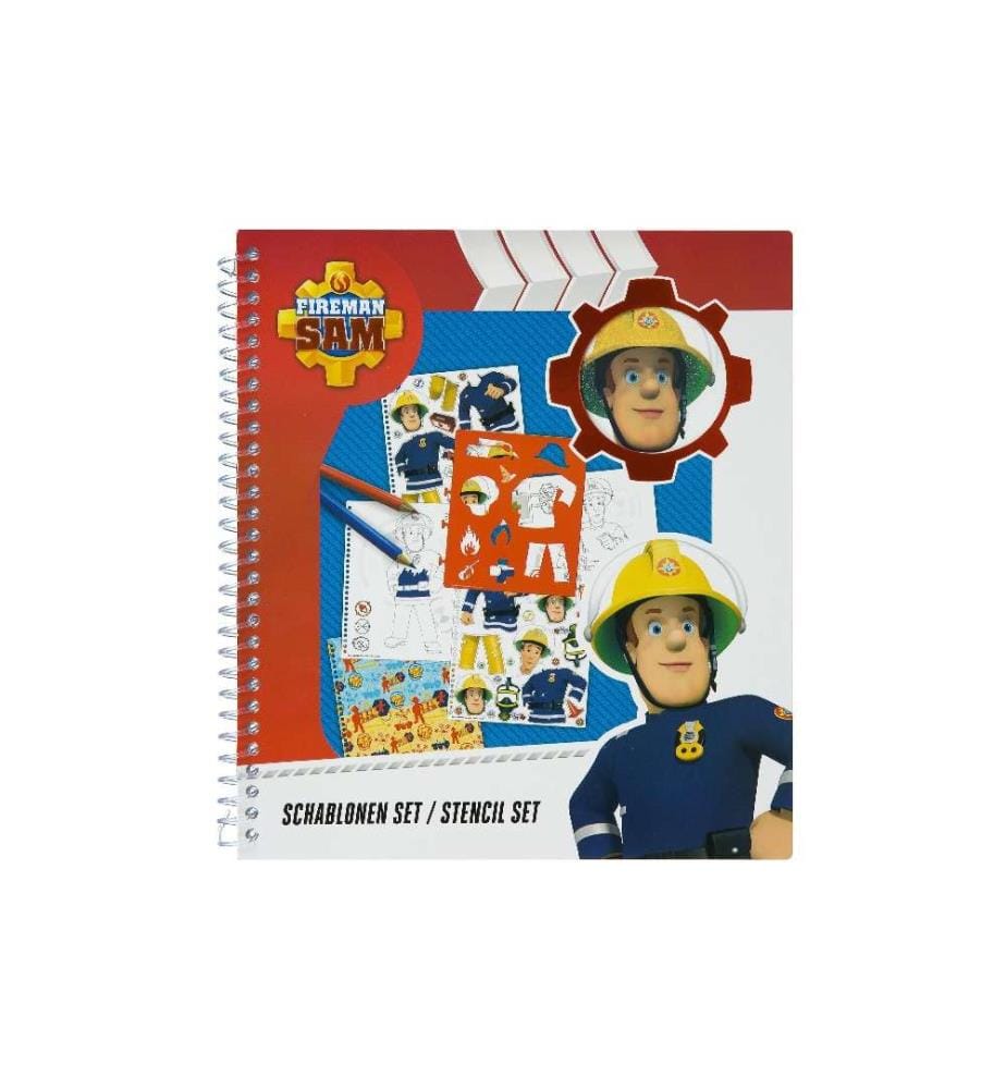 UNDERCOVER - Kits de bricolage Pochoirs Pompier Sam 30 pièces