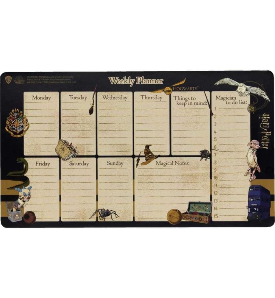 UNDERCOVER - Agendas bloc-notes hebdomadaires Harry Potter 60 feuilles