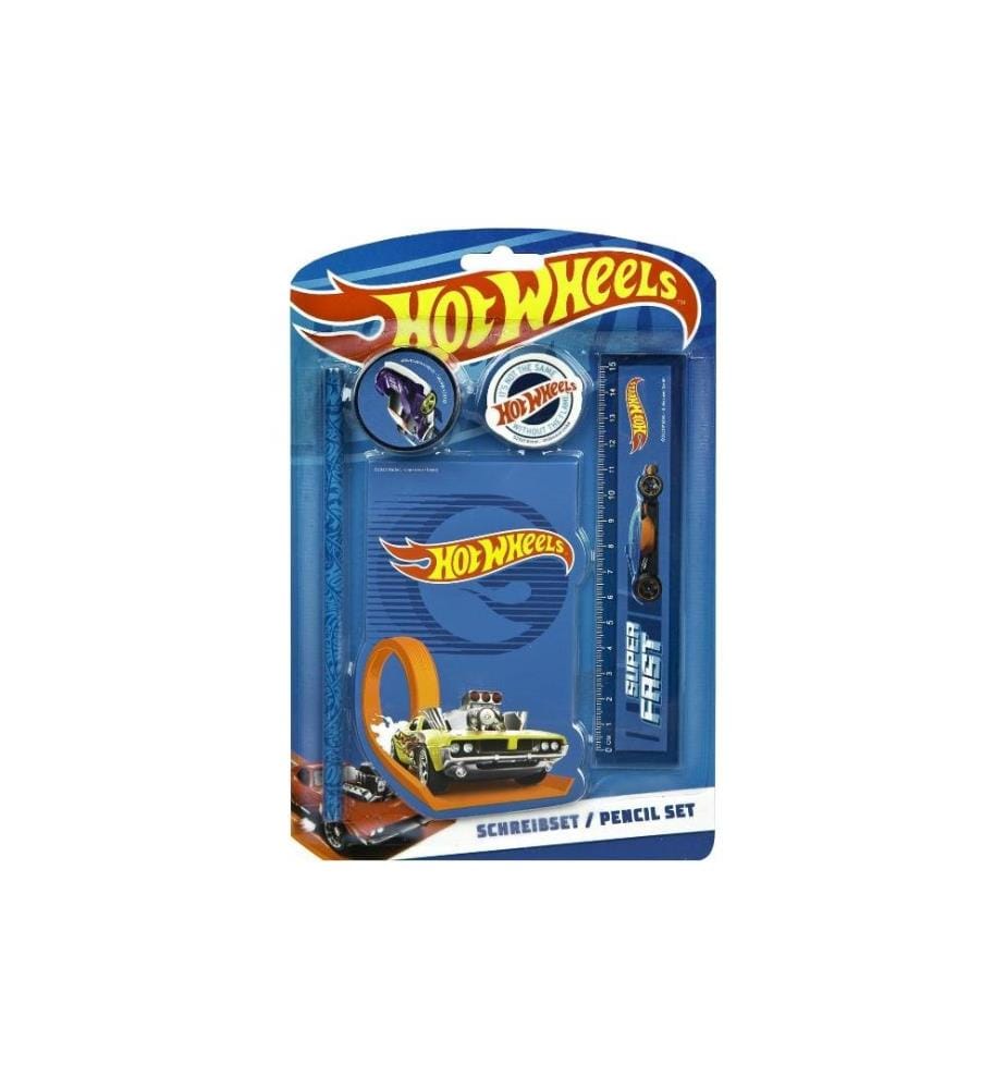 UNDERCOVER - Ensemble décriture Hot Wheels 5 pièces