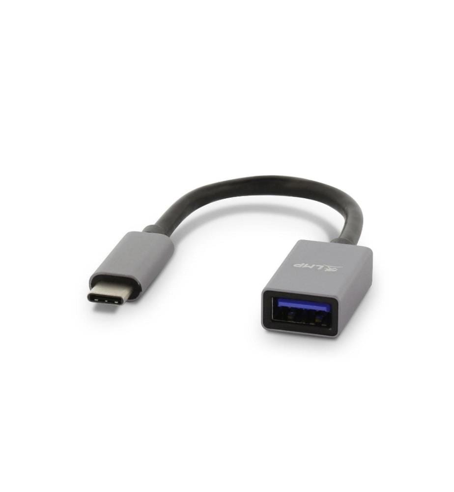 LMP - Adaptateur USB 3.0 USB-C - USB-A 15 cm gris espace