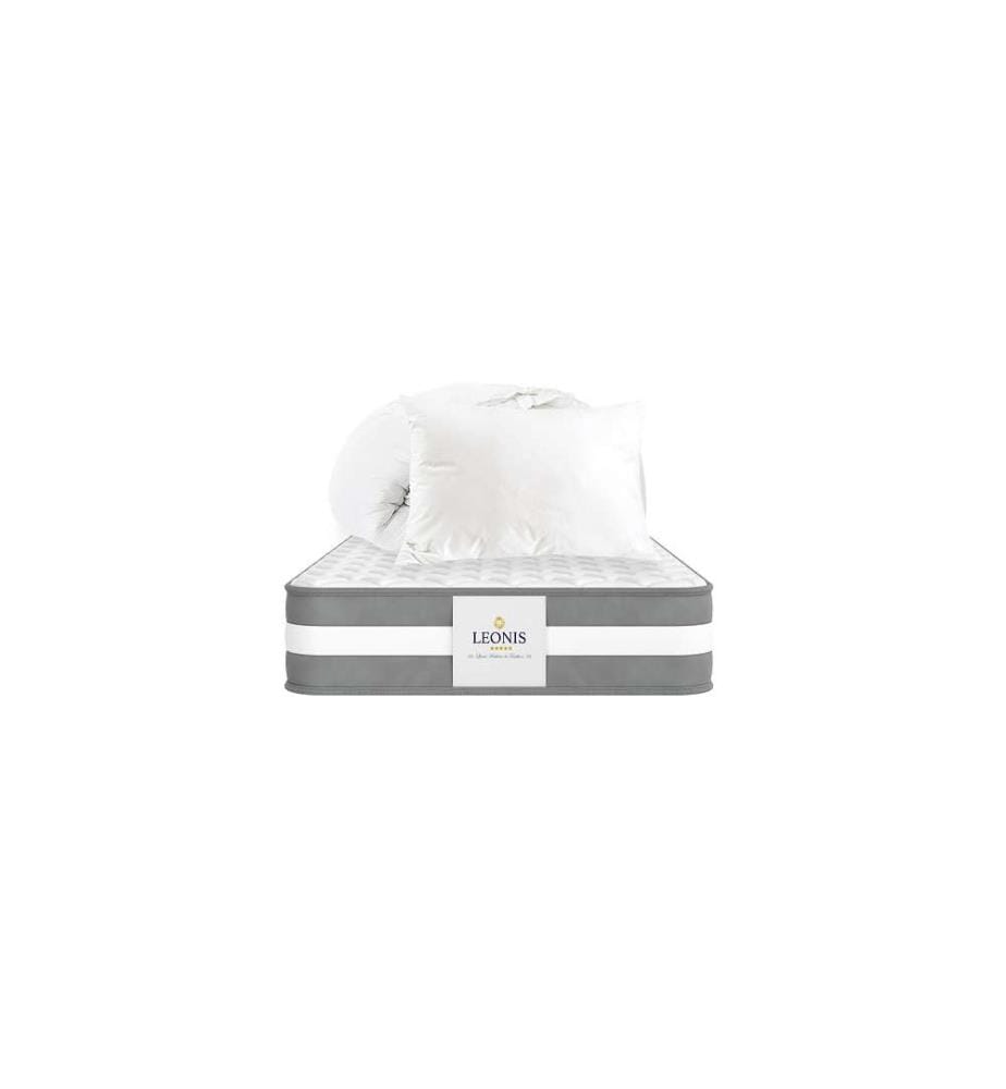 Pack Leon Matelas 90 x 200 + Oreiller 60 x 40 + 1 duvet 140 x 200 cm - Hauteur 22 cm