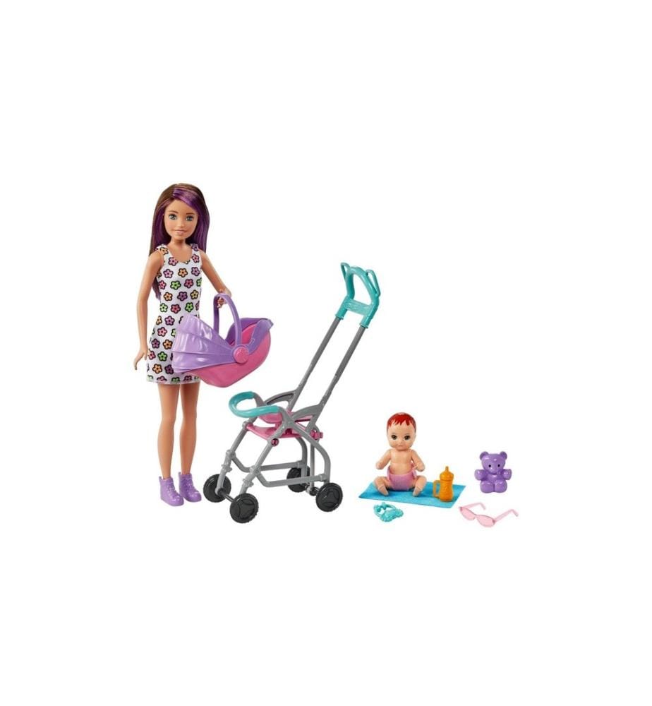 BARBIE - Ensemble de jeu Poupée Skipper Babysitters Inc.