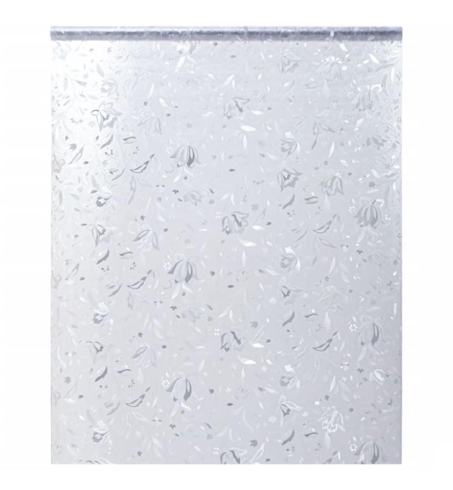 Film pour fenêtre dépoli motif de fleur 60x500 cm PVC
