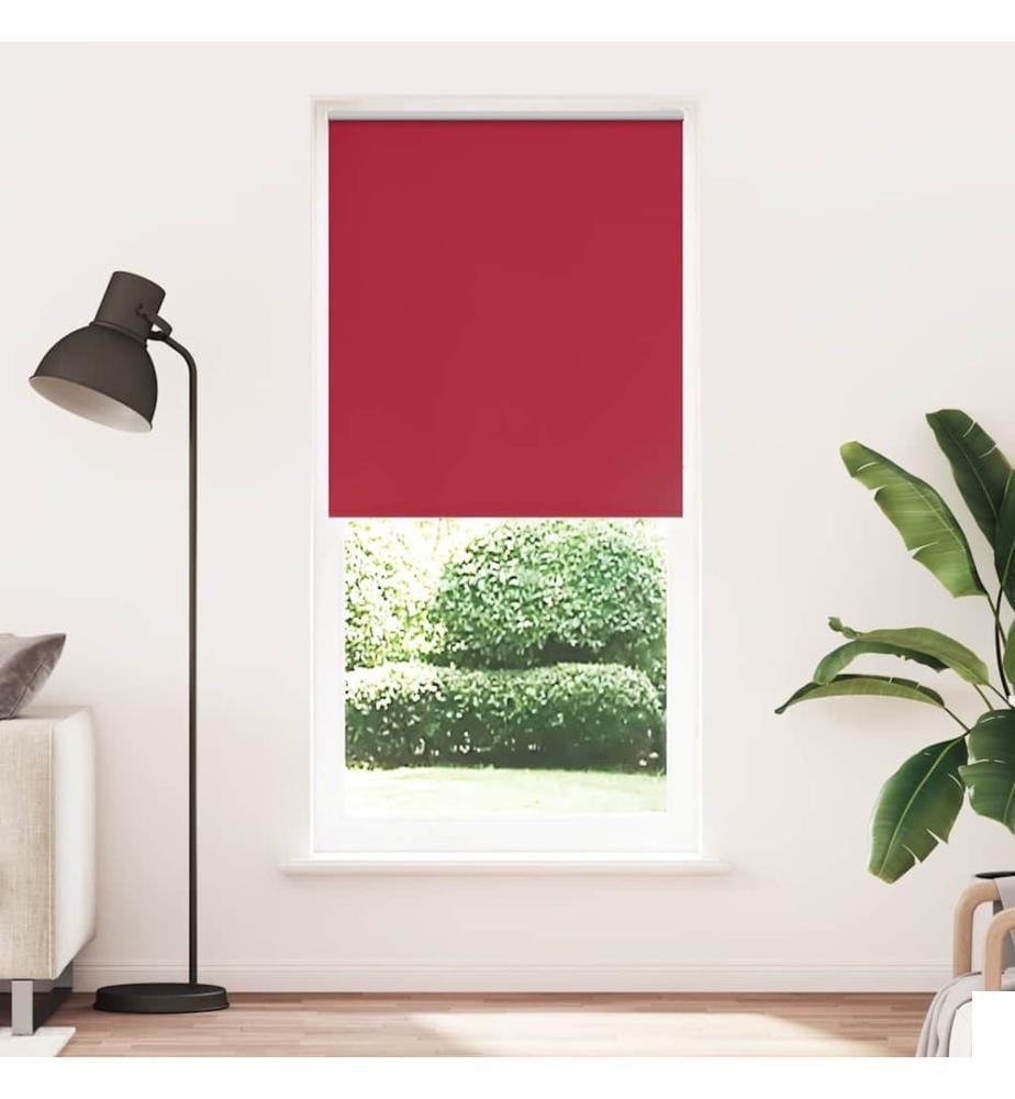 Store enrouleur occultant 104,4 x 230 cm, largeur du tissu 100 cm, rouge