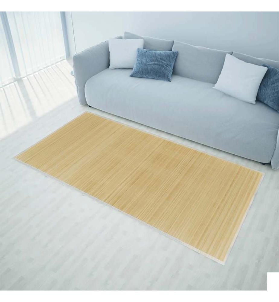 Tapis en bambou 100x160 cm Naturel