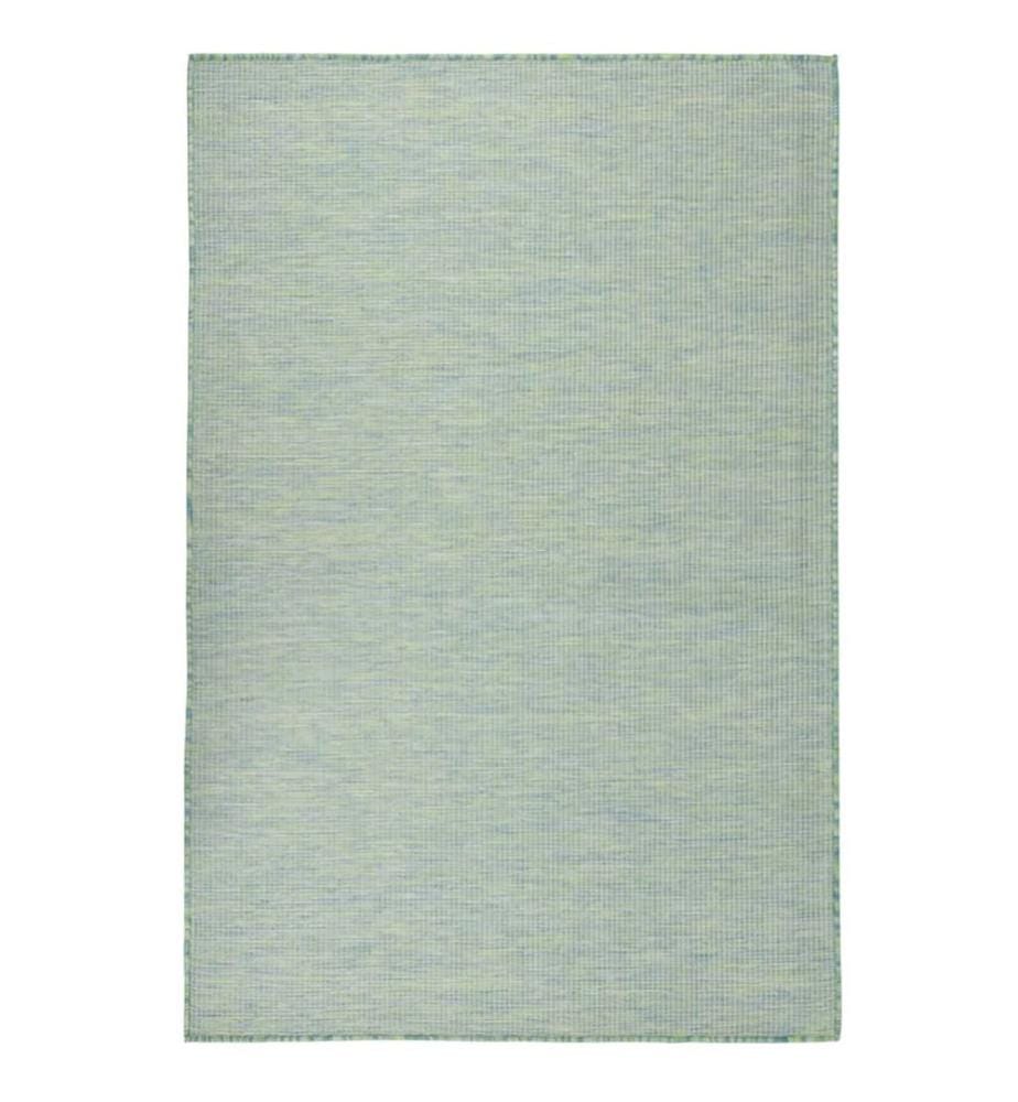 Tapis à tissage plat d'extérieur 120x170 cm Turquoise