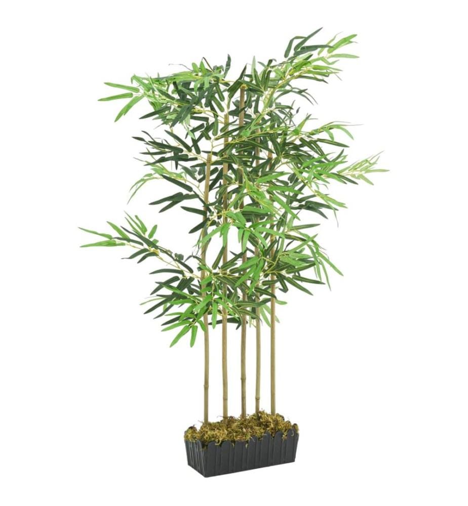Bambou artificiel 730 feuilles 120 cm vert