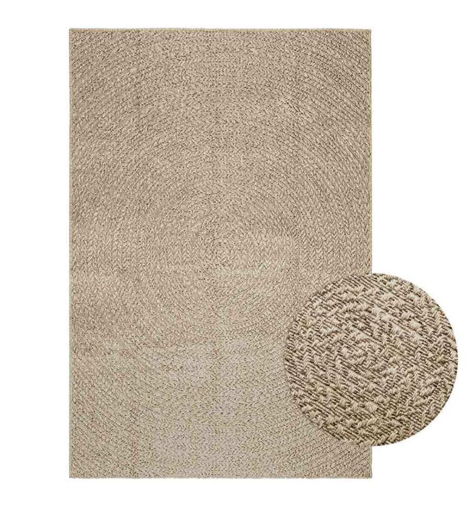 Tapis ZIZUR beige 140x200 cm aspect de jute intérieur extérieur