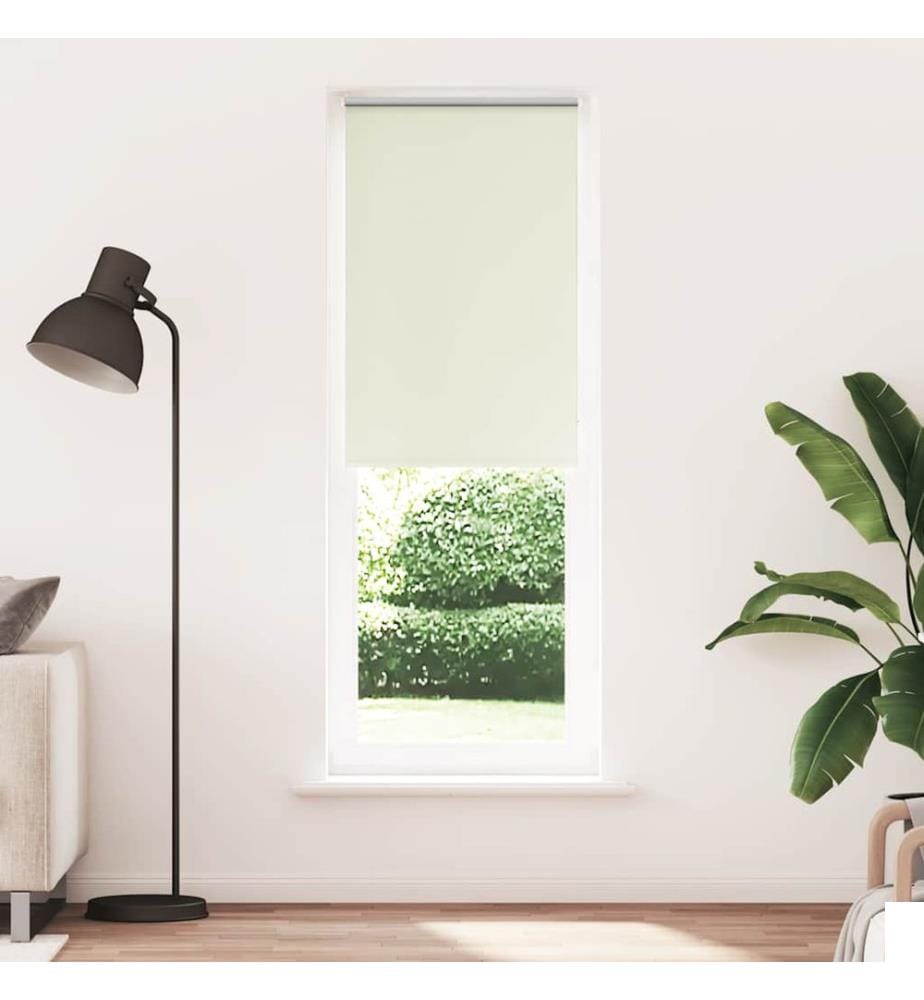 Store enrouleur occultant blanc cassé 80x230cm largeur du tissu