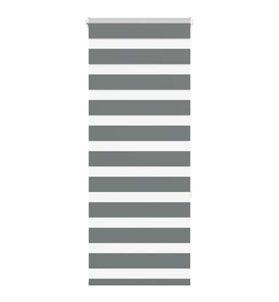 Store zèbre gris foncé largeur du tissu 50,9 cm polyester