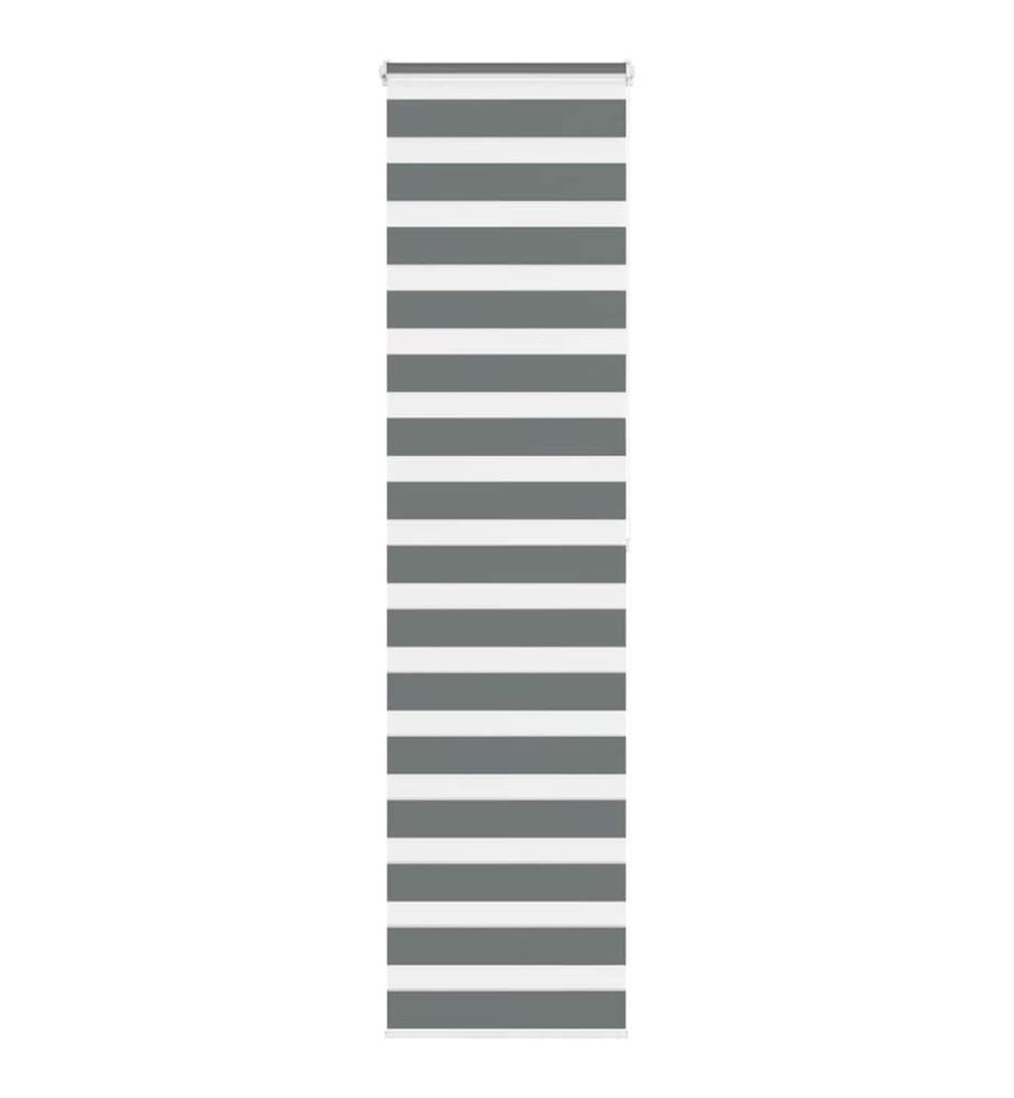 Store zèbre gris foncé largeur du tissu 60,9 cm polyester