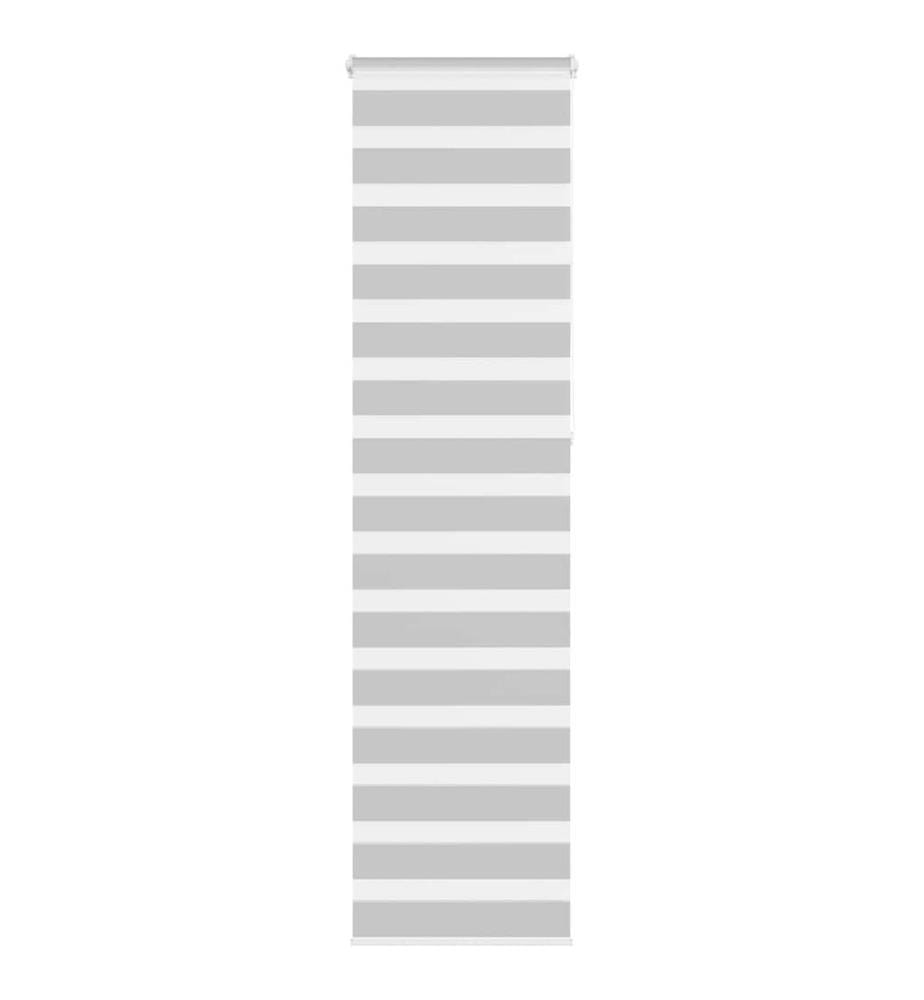 Store zèbre gris clair largeur du tissu 50,9 cm polyester
