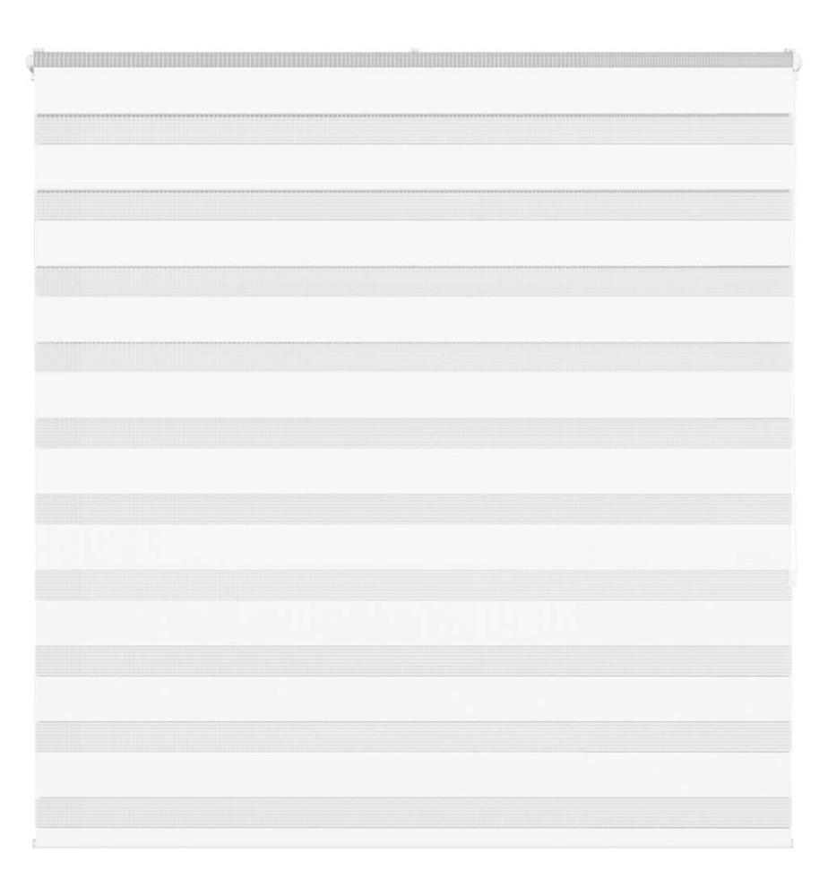Store zèbre blanc 140x150 cm largeur du tissu 135,9cm polyester