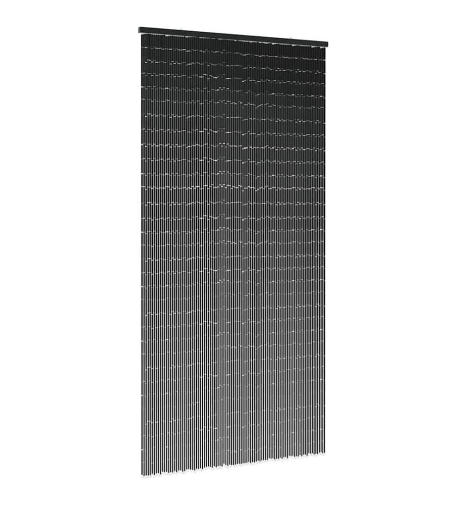 Rideau anti-insectes gris foncé 100x220 cm bambou