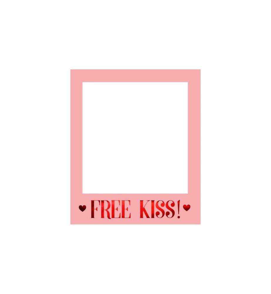 PARTYDECO - Accessoires de mariage Free Kiss 50 x 59.5 cm, rose