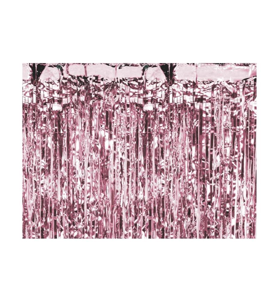 PARTYDECO - Accessoires de fête Rideau 90 x 250 cm, or rose