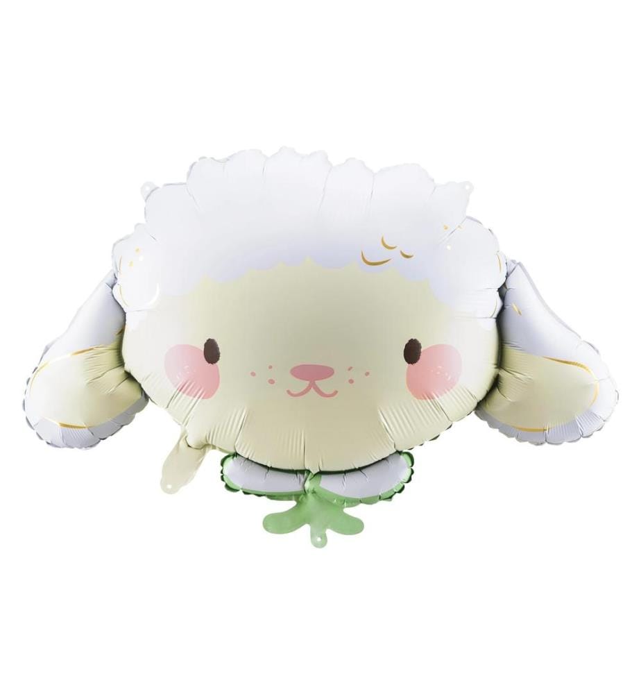 PARTYDECO - Ballon en aluminium Mouton 87 x 57,5 cm, Multicolore
