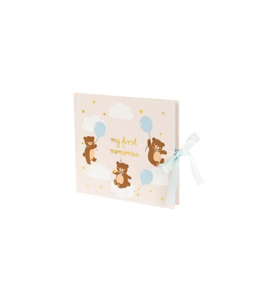 PARTYDECO - Album photo Ours en peluche 28 x 25 cm, 50 pages