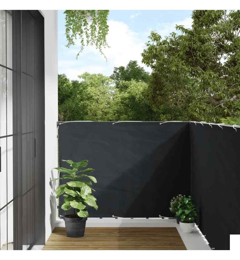 Écran de balcon Anthracite 120x500 cm Tissu Oxford