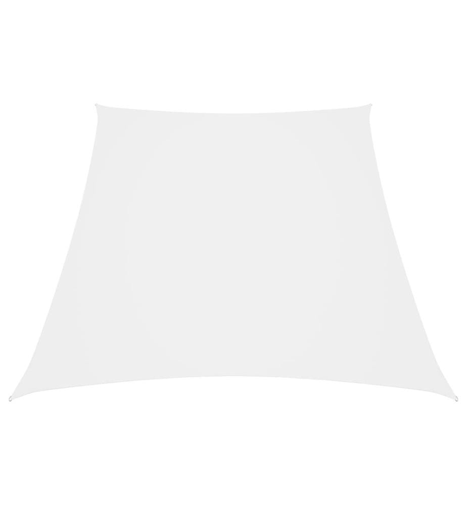 Voile de parasol Tissu Oxford trapèze 2/4x3 m Blanc