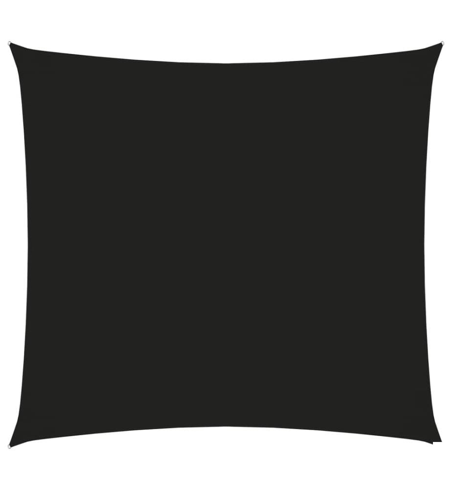Voile de parasol tissu oxford carré 4x4 m noir