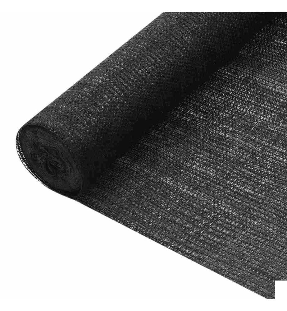 Filet brise-vue Noir 3,6x50 m PEHD 75 g/m²