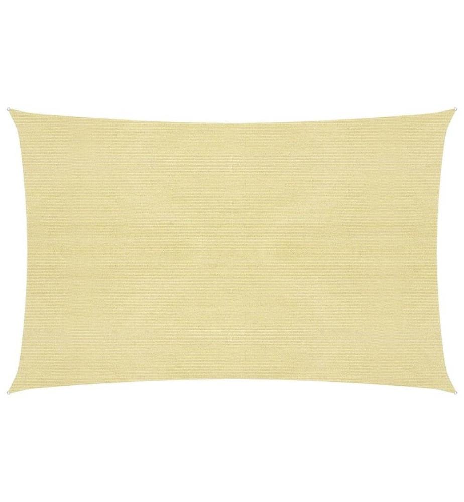 Voile d'ombrage 160 g/m² Beige 2,5x4 m PEHD