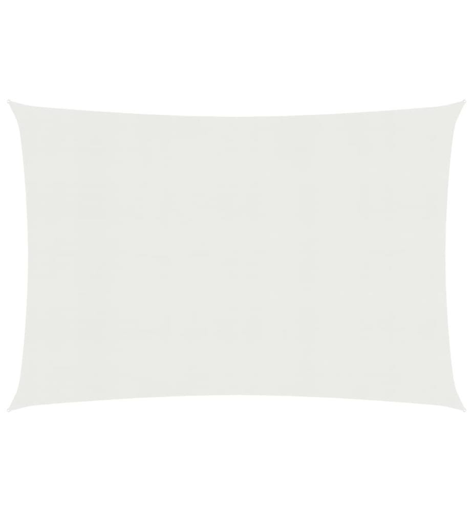 Voile d'ombrage 160 g/m² Blanc 2x2,5 m PEHD