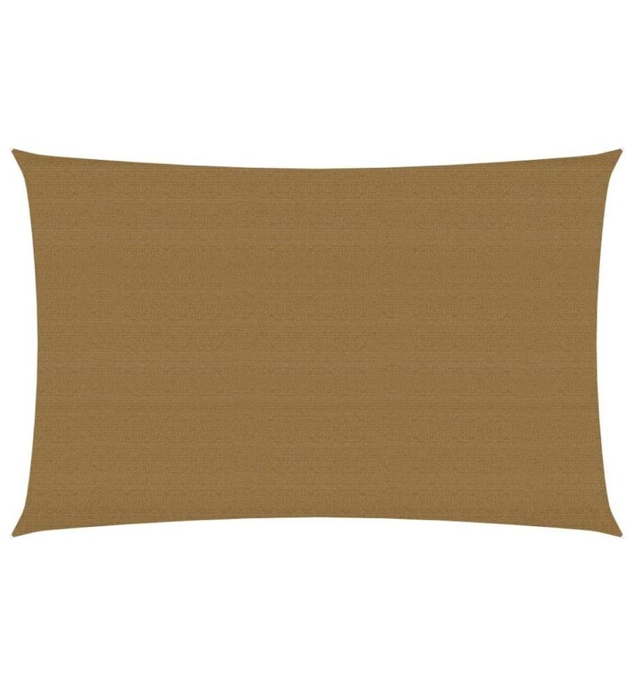 Voile d'ombrage 160 g/m² Taupe 3x5 m PEHD