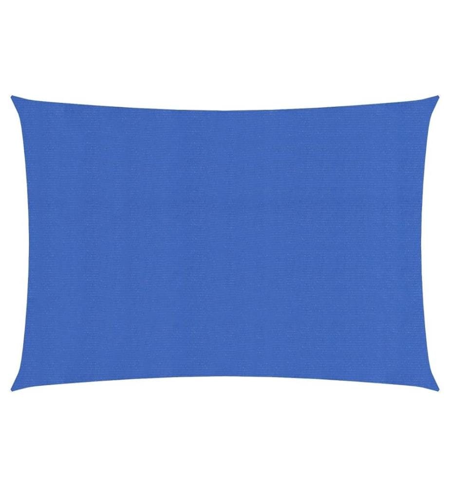 Voile d'ombrage 160 g/m² rectangulaire bleu 3x5 m PEHD