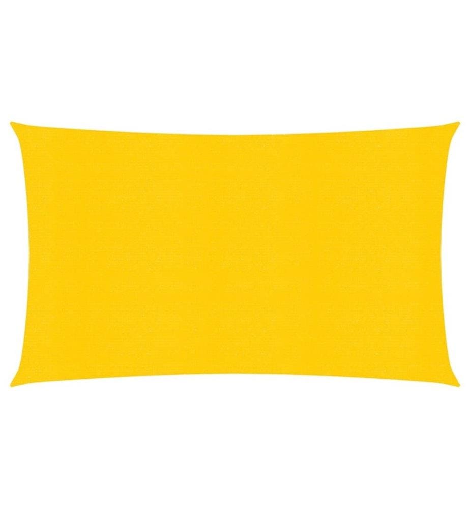 Voile d'ombrage 160 g/m² Jaune 2,5x5 m PEHD