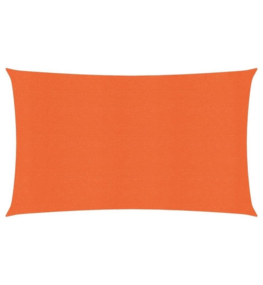 Voile d'ombrage 160 g/m² Orange 2,5x5 m PEHD
