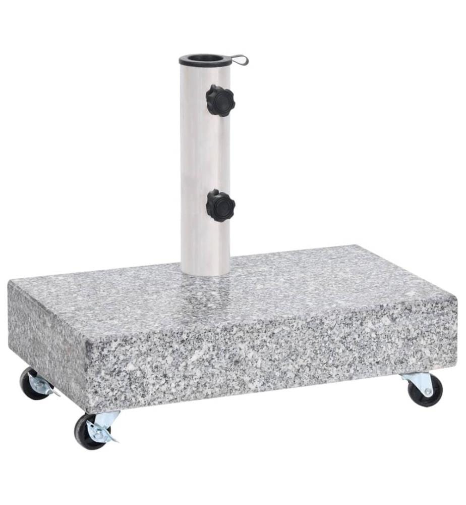 Socle de parasol Gris clair 45x25x8,3 cm Granite