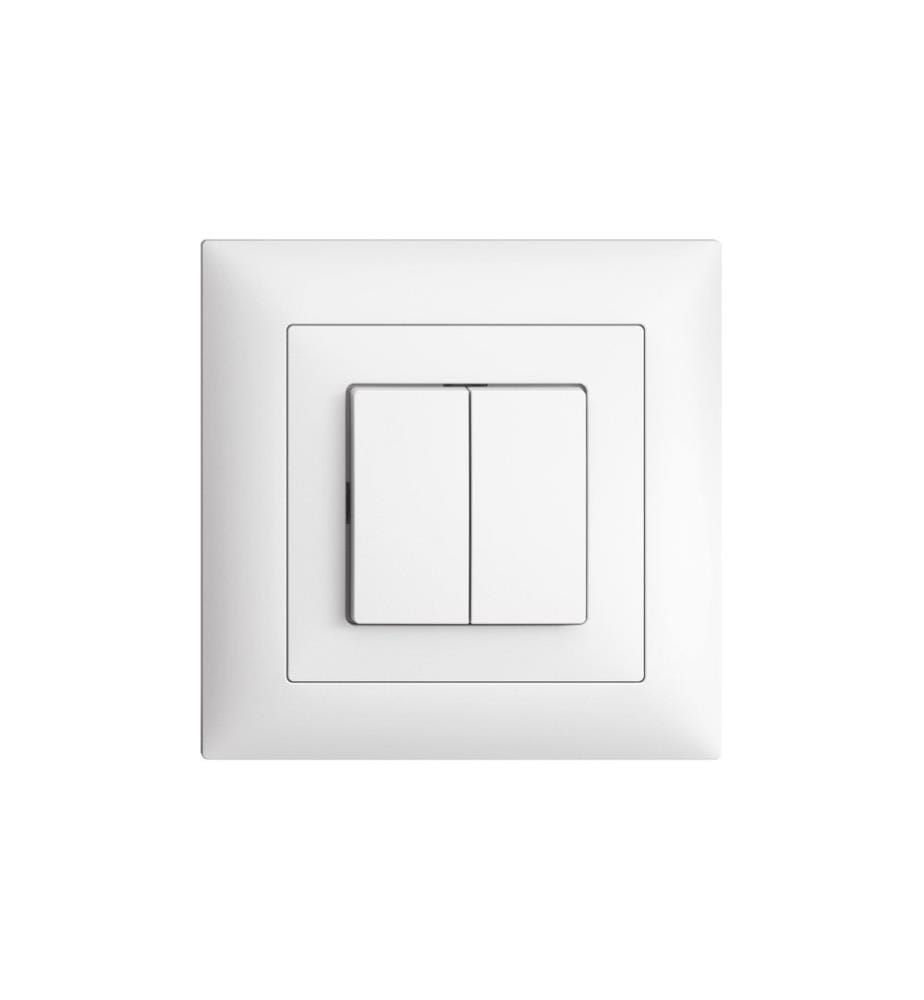 FELLER - EDIZIOdue Interrupteur UP Set complet avec cadre double Bouton-poussoir