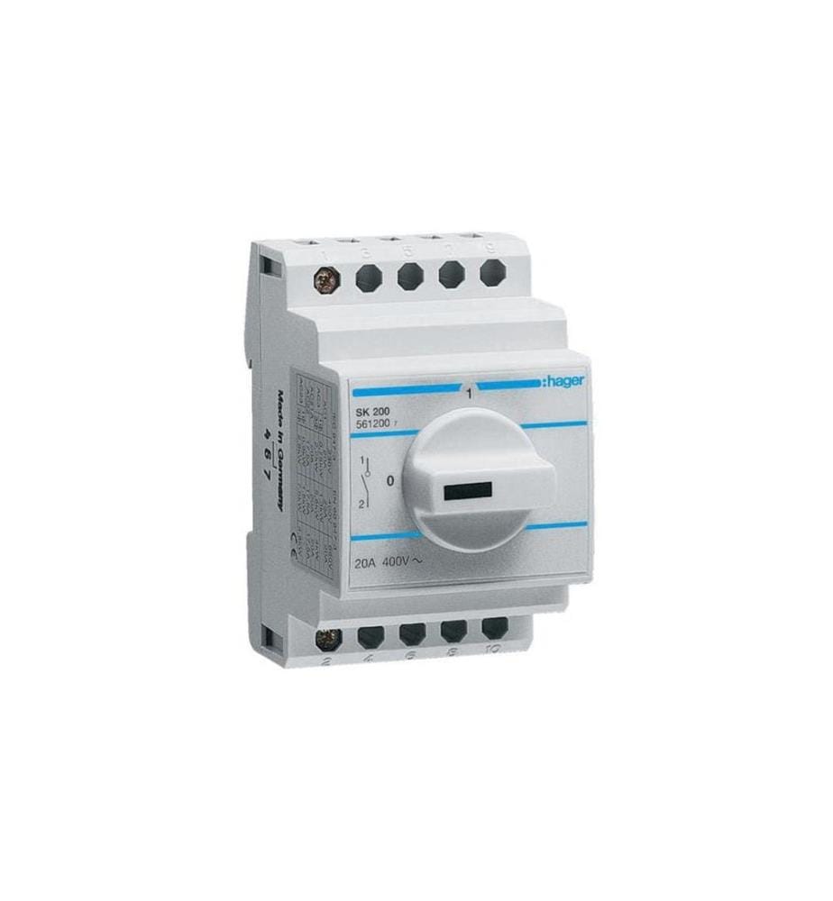 Hager - Commutateur rotatif SK200 1 pôle