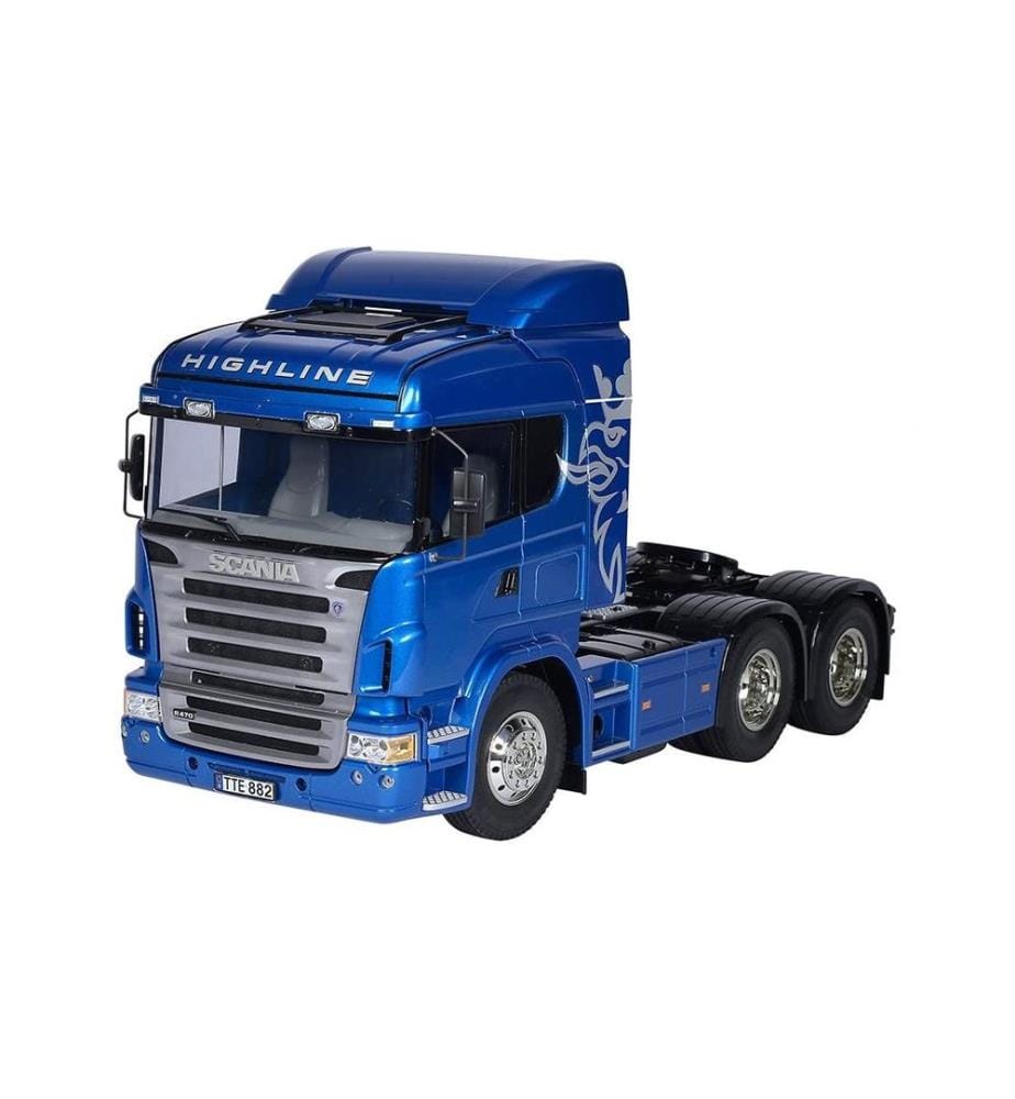 TAMIYA - Camion Scania R620 Highline 6x4 Bleu, kit de construction, 1:14